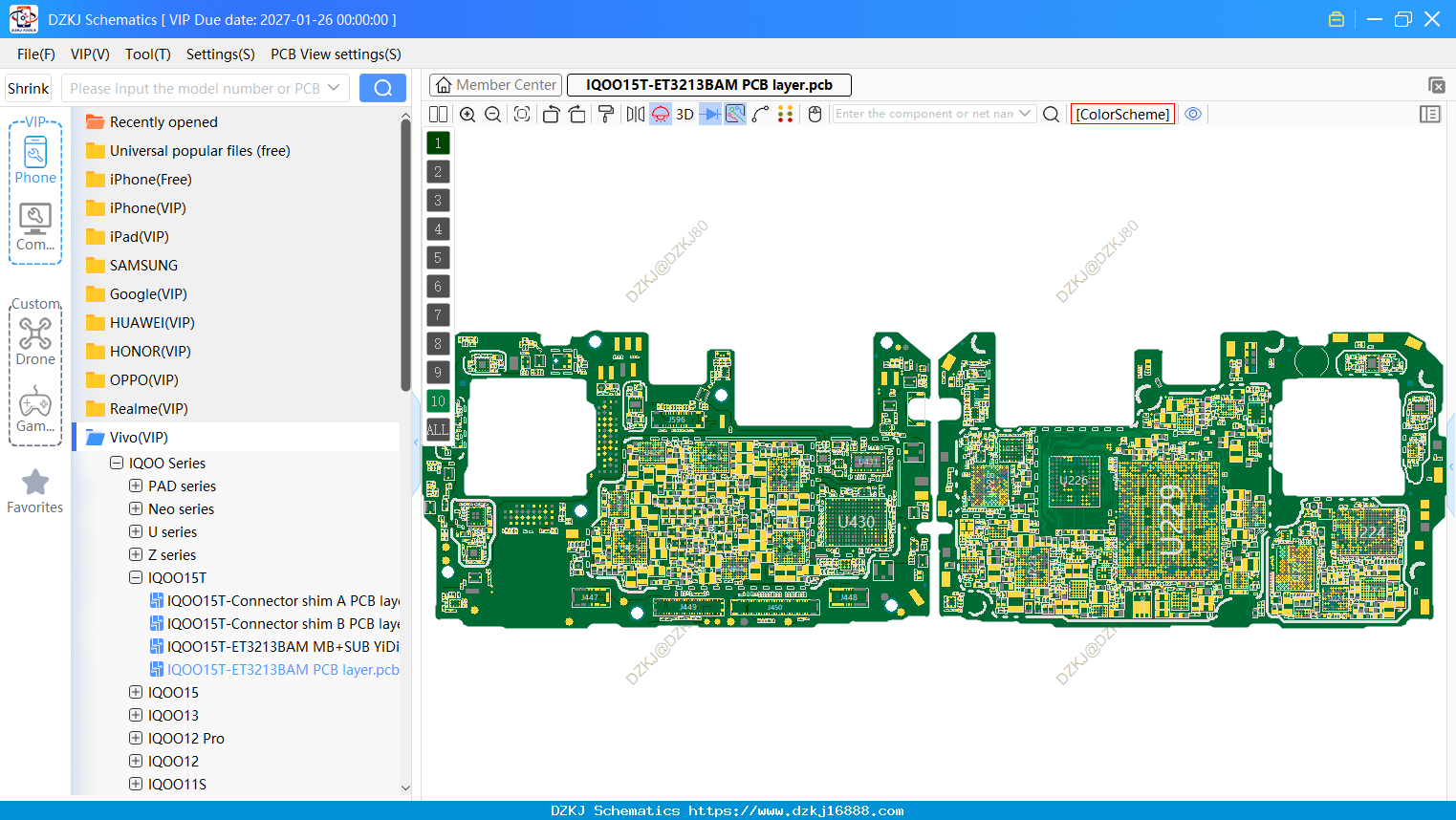 Vivo IQOO15T-ET3213BAM PCB Layer